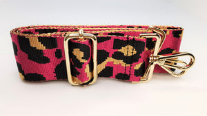 Schulterriemen, Bag Straps (Leopard pink)